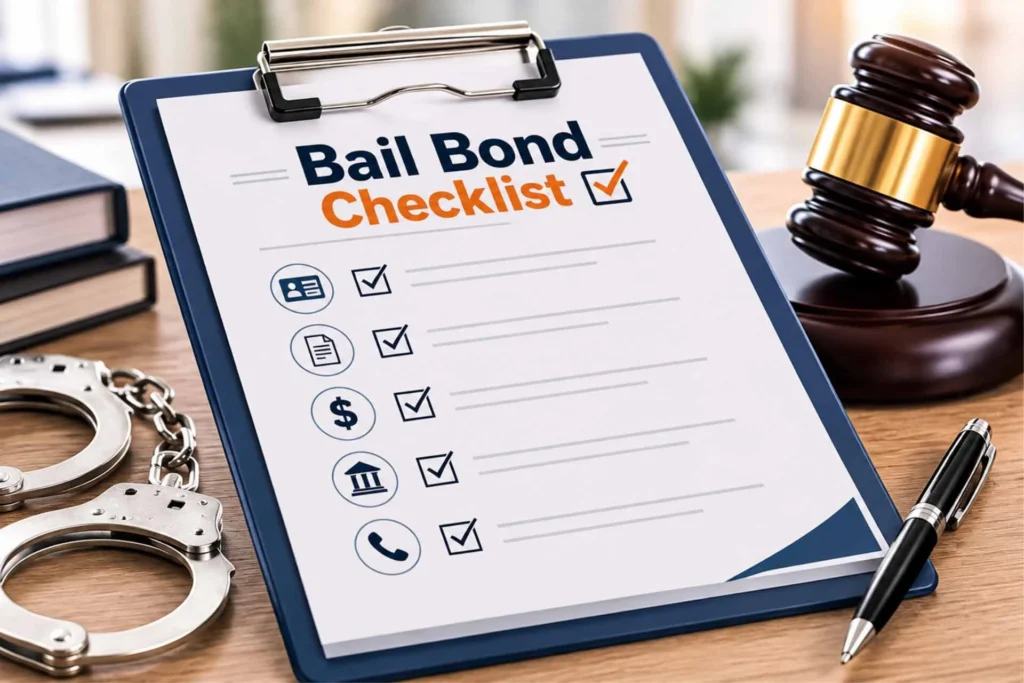 Bail Bond Checklist - bail bonds in Cottonwood1